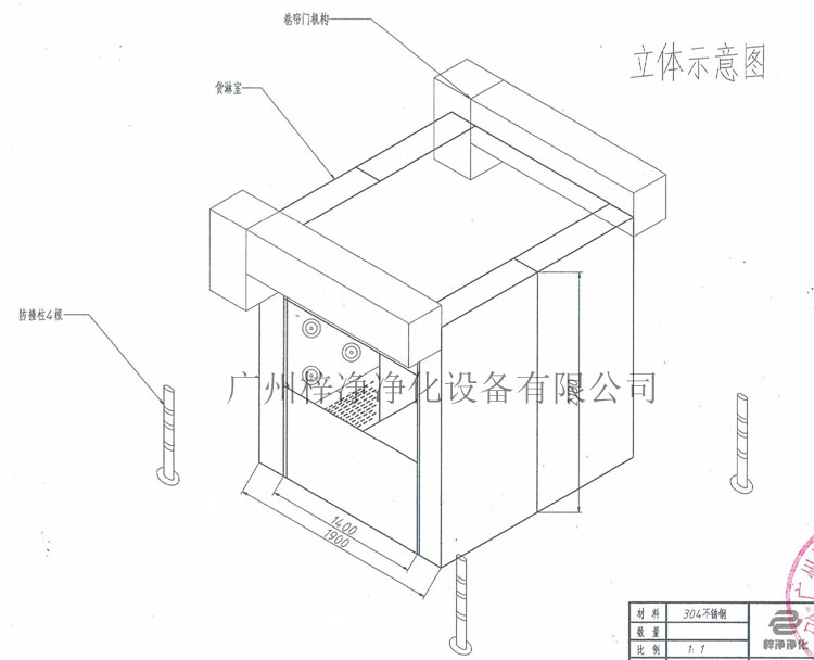 快速卷簾門風淋室設計原理